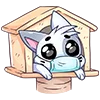 Biscuit Cat Cute Expressions Emoji Set Telegram Sticker #1 - Biscuit Cat Cute Expressions Emoji Set #1