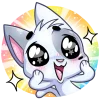 Biscuit Cat Cute Expressions Emoji Set Telegram Sticker #7 - Biscuit Cat Cute Expressions Emoji Set #7