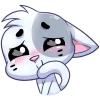 Biscuit Cat Cute Expressions Emoji Set Telegram Sticker #10 - Biscuit Cat Cute Expressions Emoji Set #10