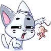 Biscuit Cat Cute Expressions Emoji Set Telegram Sticker #23 - Biscuit Cat Cute Expressions Emoji Set #23