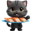 Black Cat Emoji Telegram Sticker #19 - Black Cat Emoji #19