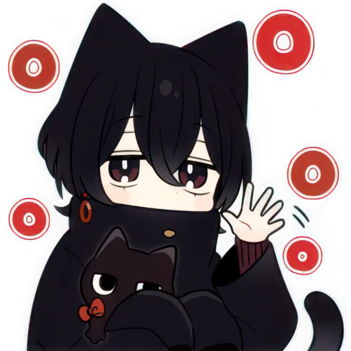 Black Kitten Telegram Sticker #6 - Black Kitten #6
