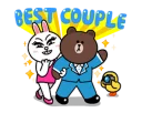 Brown Cony Stickers