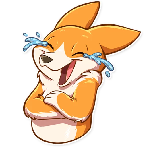 Laughing Corgi Bun Joe