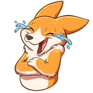 Laughing Corgi Bun Joe