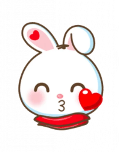 White Rabbit Meli Telegram Sticker #8 - White Rabbit Meli #8