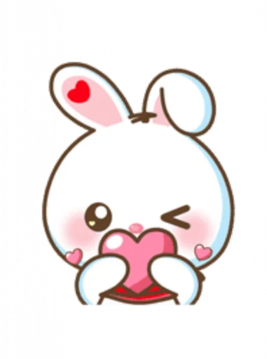 White Rabbit Meli Telegram Sticker #10 - White Rabbit Meli #10