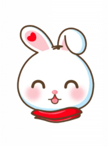 White Rabbit Meli Telegram Sticker #12 - White Rabbit Meli #12