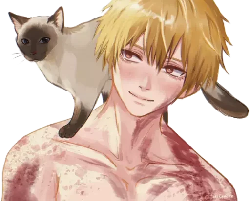 Chainsaw Man Arts Telegram Sticker #23 - Chainsaw Man Arts #23