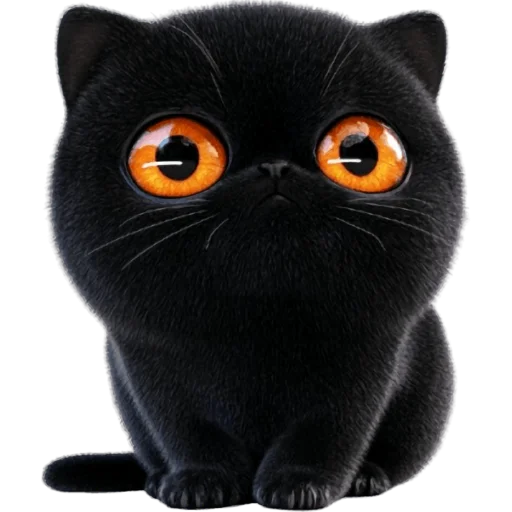 Moody Black Cat