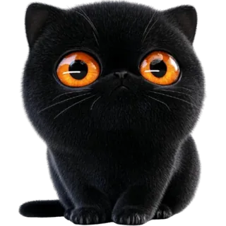 Moody Black Cat