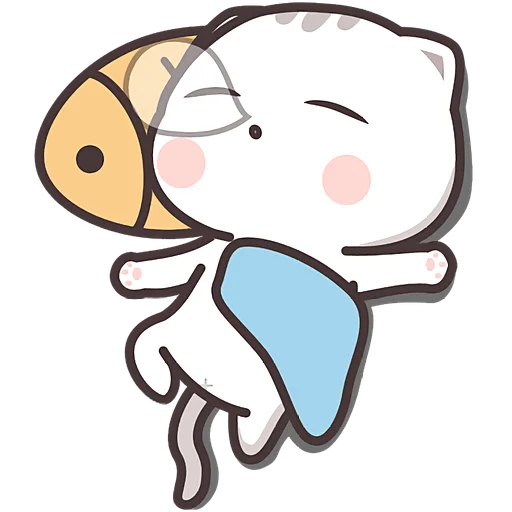 Cute Neko Cat Chan Telegram Sticker #18 - Cute Neko Cat Chan #18