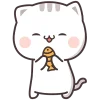 Cute Neko Cat Chan Emoji Telegram Sticker #5 - Cute Neko Cat Chan Emoji #5