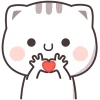 Cute Neko Cat Chan Emoji Telegram Sticker #8 - Cute Neko Cat Chan Emoji #8