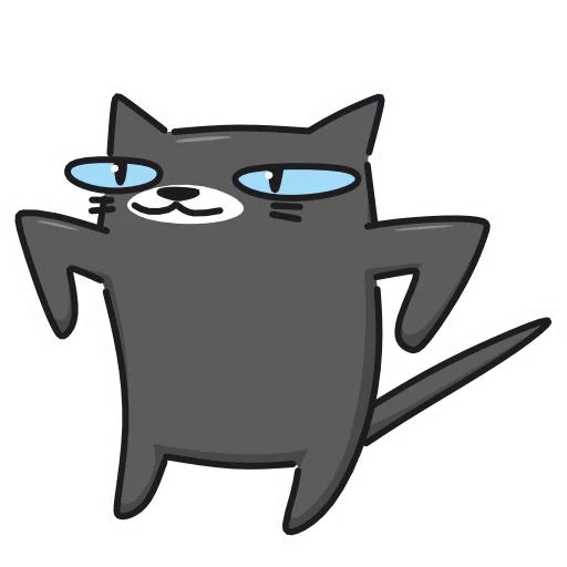 Smug Black Cat