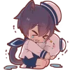 Cat Matros Emoji Telegram Sticker #10 - Cat Matros Emoji #10