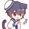 Cat Matros Emoji Telegram Sticker #14 - Cat Matros Emoji #14