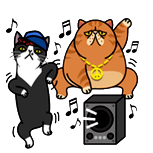 Fun Cat Telegram Sticker #12 - Fun Cat #12