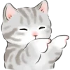 Cat Sticker Emoji Telegram Sticker #5 - Cat Sticker Emoji #5