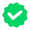 Verified Check Mark Badges Emoji Set Telegram Sticker #21 - Verified Check Mark Badges Emoji Set #21