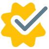 Verified Check Mark Badges Emoji Set Telegram Sticker #22 - Verified Check Mark Badges Emoji Set #22