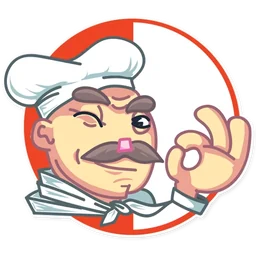 Chef Gustav Stickers