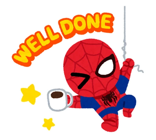 Spiderman Chibi Telegram Sticker #11 - Spiderman Chibi #11