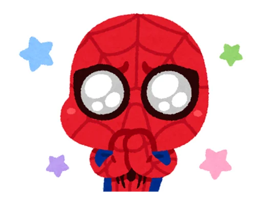 Spiderman Chibi Telegram Sticker #18 - Spiderman Chibi #18