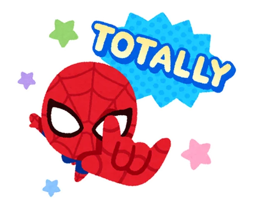 Spiderman Chibi Telegram Sticker #19 - Spiderman Chibi #19