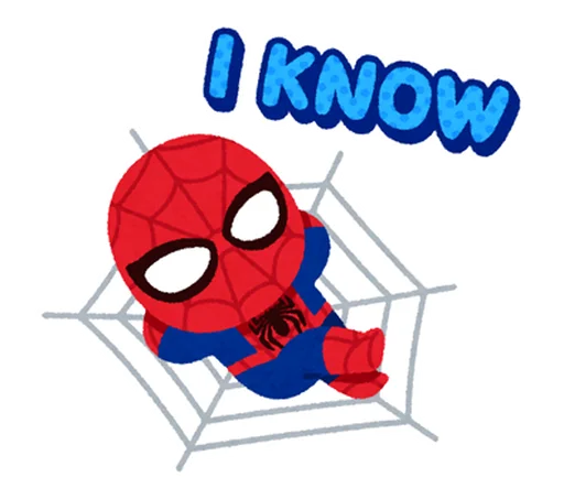 Spiderman Chibi Telegram Sticker #20 - Spiderman Chibi #20