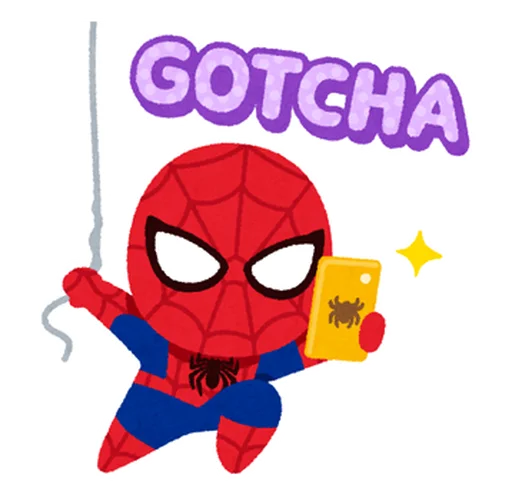 Spiderman Chibi Telegram Sticker #23 - Spiderman Chibi #23