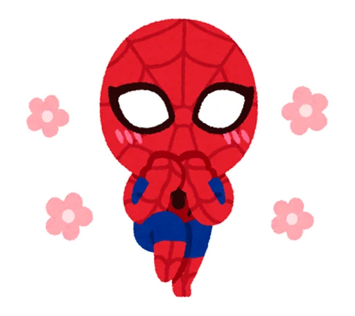 Spiderman Chibi Telegram Sticker #24 - Spiderman Chibi #24