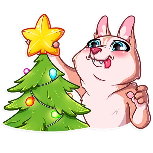 Christmas Doggie Festive Winter Cheer Telegram Sticker #9 - Christmas Doggie Festive Winter Cheer #9