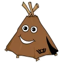 Chumik Cute Cozy Tent Stickers