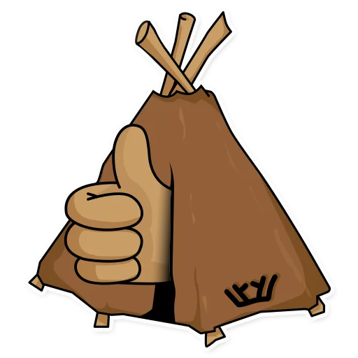 Chumik Cute Cozy Tent Stickers Telegram Sticker #4 - Chumik Cute Cozy Tent Stickers #4