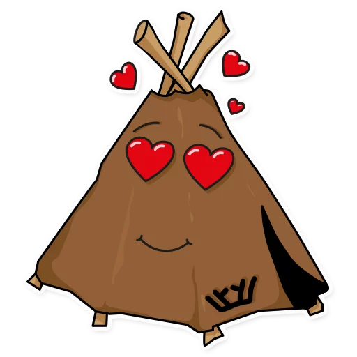 Chumik Cute Cozy Tent Stickers Telegram Sticker #5 - Chumik Cute Cozy Tent Stickers #5