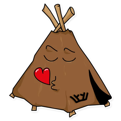 Chumik Cute Cozy Tent Stickers Telegram Sticker #9 - Chumik Cute Cozy Tent Stickers #9