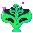 Chummy Alien Stickers
