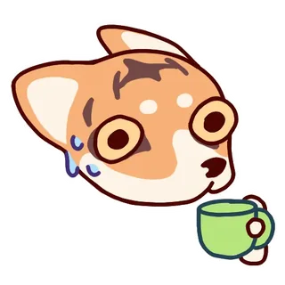 Anxious Corgi Raf