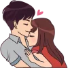 Crazy About You Emoji Telegram Sticker #8 - Crazy About You Emoji #8