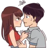 Crazy About You Emoji Telegram Sticker #25 - Crazy About You Emoji #25