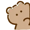 Cute Milk Rabbit Emotions & Moods Emoji Set Telegram Sticker #21 - Cute Milk Rabbit Emotions & Moods Emoji Set #21