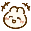 Cute Milk Rabbit Emotions & Moods Emoji Set Telegram Sticker #23 - Cute Milk Rabbit Emotions & Moods Emoji Set #23
