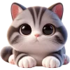 Cute Kitten Emoji Telegram Sticker #5 - Cute Kitten Emoji #5