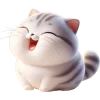 Cute Kitten Emoji Telegram Sticker #8 - Cute Kitten Emoji #8