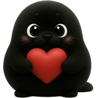Black Baby Seal