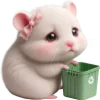 Cute Rat Fractious Emoji Telegram Sticker #3 - Cute Rat Fractious Emoji #3