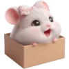 Cute Rat Fractious Emoji Telegram Sticker #13 - Cute Rat Fractious Emoji #13