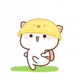 White Cat Going to Kindergarten