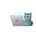 Hacker Blue Bear